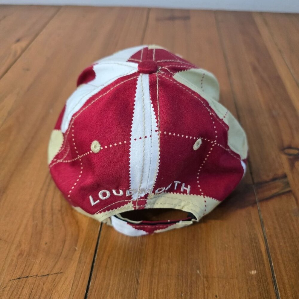 Loudmouth Argyle Pattern Adjustable Baseball Cap - image 4